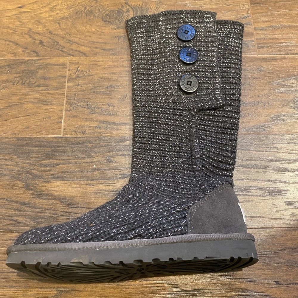 Ugg Cardy Knit Grey Boots